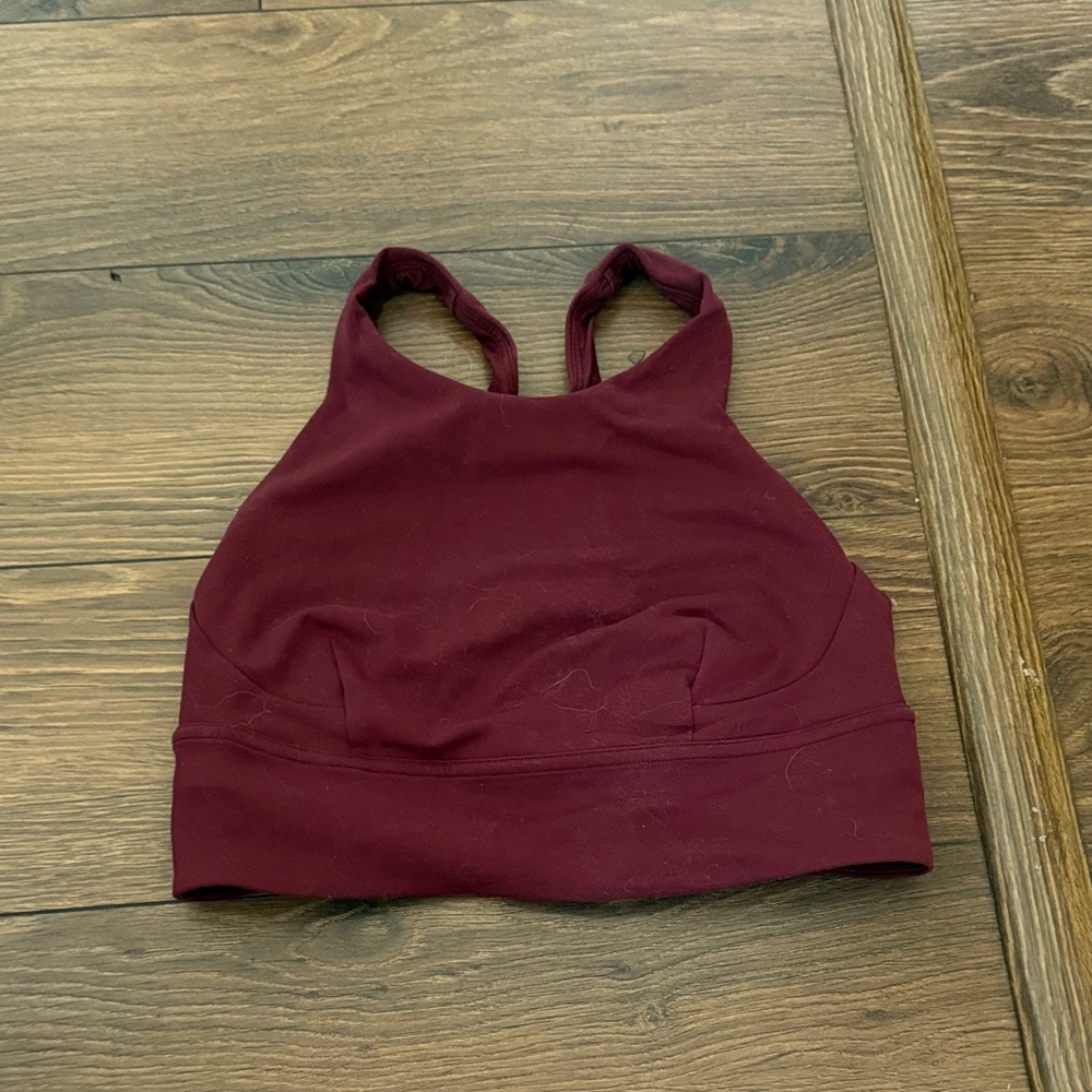 Lululemon Athletica Dark Red Sports Bra
